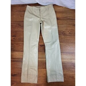 Country Road Size M Leather Ivory Pants Flaw